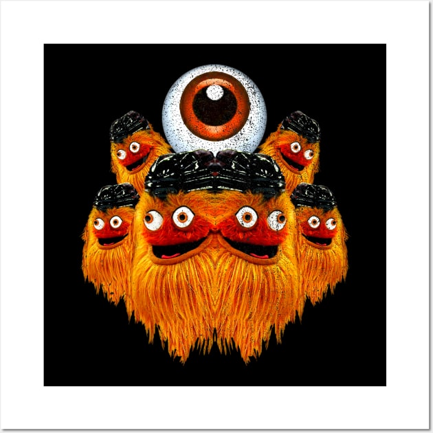 Philadelphia Gritty Eyeball of Hell Wall Art by lavdog